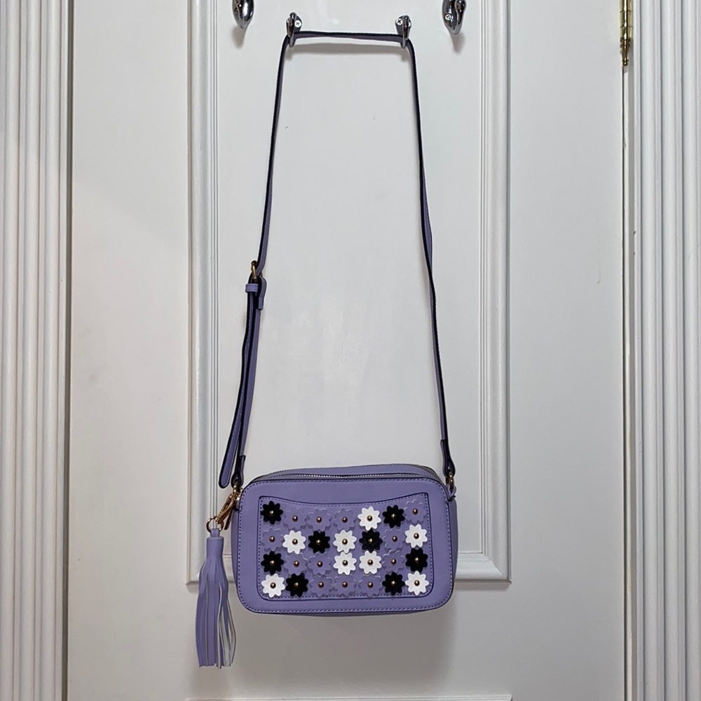 Floral Vegan leather purse